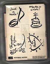Stampin&#39; Up Noteable Notes New Unmounted Stamps 1999 - £11.66 GBP