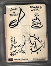 Stampin&#39; Up Noteable Notes New Unmounted Stamps 1999 - £11.57 GBP