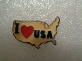 Vintage I Love USA enamel pin - £3.89 GBP