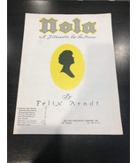 Vtg Sheet Music: Nola Silhouette for piano , Felix Arndt, 1916 - $348.45 MXN