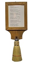 CAKE TESTER &amp; PLAQUE - Natural Corn Straw Test Broom with Amish Poem Hanger - $34.23 CAD