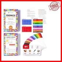 Educational Flashcards: Build Reading Skills with 122 Phonics Cards - $660.61 MXN