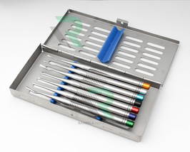 Dental Elevator Luxating PDL Elevators 7PCs Implant with Trey - £31.29 GBP