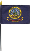 Idaho - 4&quot;X6&quot; Stick Flag - $3.42