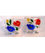 GAY FAD Sugar &amp; Creamer SET Hand Painted Collectible Country Kitchen Mid... - $19.75