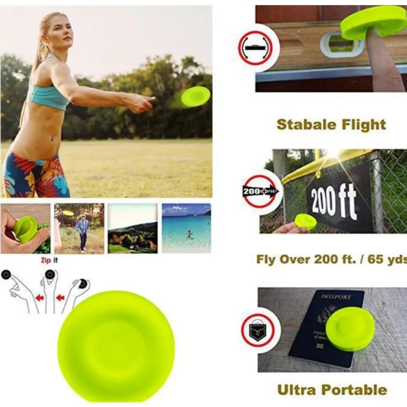 1PC Play Beach Entertainment Toys Mini Beach Flying Disk for Outdoor Sports - £8.29 GBP