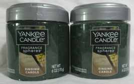 Yankee Candle Fragrance Spheres Odor Neutralizing Beads Lot Set 2 SINGING CAROLS - £20.81 GBP