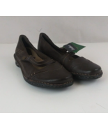 NWT Thom McAn Hawthorne Women&#39;s Brown Leather Mary Jane Shoes Size 8.5M - $29.69