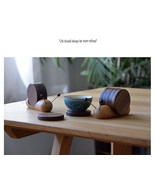 Black walnut cartoon snail creative teacup mat - $60.36 CAD
