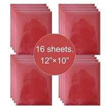16 Sheet 12&quot;x10&quot; Red Glitter HTV Iron On Heat Transfer Vinyl for T-Shirts Cricut - £15.84 GBP