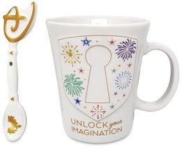 Disney Parks Exclusive - Ceramic Coffee Mug - Unlock Your Imagination with Key S - £18.99 GBP