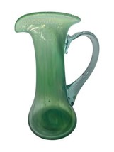 Terence MacSweeney Killarney Kerry Ireland Green Art Glass Water Pitcher... - $144.30