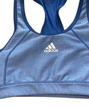 Adidas Techfit Sports Bra Womens Medium Blue Racerback Athletic Workout image 2