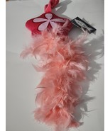 Pink Heart Leaf Feather Teaser Interactive Cat Toy Extends up to 2Ft Length - £6.93 GBP