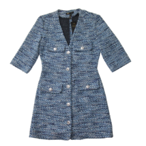 NWT Maje Rollye in Blue Tweed Blazer Jacket Mini Dress 36 / US 4 $495 - £117.33 GBP
