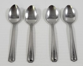 AP) Vintage Set of 4 CAPCO Stainless Steel Demitasse Dessert Spoons Japan Coffee - £7.88 GBP