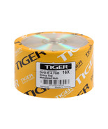 100 TIGER Brand Duplication Grade 16X Shiny Silver Top Blank DVD-R Disc ... - £32.82 GBP