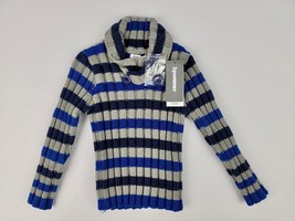 3Pommes Mock Turtle Neck Sweater Royal Blue Baby Boy Size 2A 18M NEW with Tags - £16.88 GBP