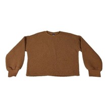 Old Navy Youth Boys Sherpa Pullover Sweater Size XL Brown 100% Polyester - $360.12 MXN