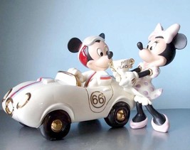 Lenox Winners Circle with Mickey in Race Car with Minnie Disney Figurine New - £215.25 GBP