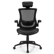 Costway Ergonomic Office Chair High Back Mesh Computer Chair w/Flip-up A... - £121.97 GBP