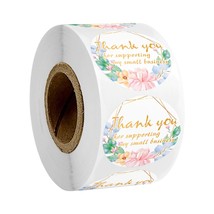 500pcs Thank You Stickers Seal Labels 1.5 Inch Round For Supporting My S... - £11.18 GBP