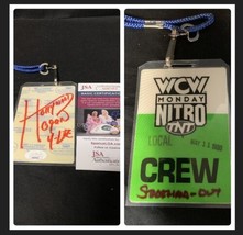 Hollywood Hulk Hogan Autographed WCW Monday Night Nitro Crew Pass JSA 1/1 NWO - £343.97 GBP