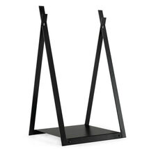 Triangle Firewood Rack with Raised Base for Fireplace Fire Pit-Black - $59.49