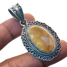 Fossil Coral Vintage Style Gemstone Fashion Ethnic Pendant Jewelry 2.10&quot; SA 1472 - £3.84 GBP