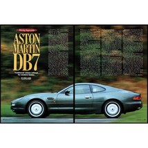 1995 Aston Martin DB7 Coupe British Sports Car 3 Page Vintage Print Article - £8.25 GBP