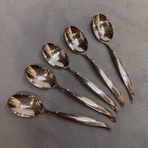 International Silver Flair Teaspoons 5 Silverplated 6.125&quot; 1956 Rogers 1847 - $19.95