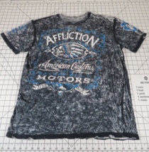 Affliction Shirt Mens Large Reversible Black / Gray Motor Club American ... - $24.70