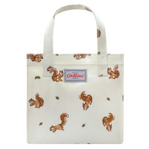 Cath Kidston Small Bookbag Water Resistant Oilcloth Lunch Bag Garden Squirrels - £13.71 GBP