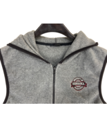 Women&#39;s Hooded Nebraska Huskers Full Zip Gray Sleeveless Vest Size Small - $22.07 CAD