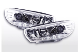 FK LED DRL Lightbar Headlights Halo VW Scirocco 3 MK3 13 08+ Chrome LHD - £299.36 GBP