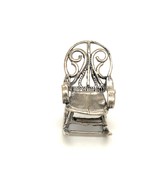 Vintage Signed Sterling Art Nouveau Grandmother Rocking Chair Figure Min... - $79.21 CAD