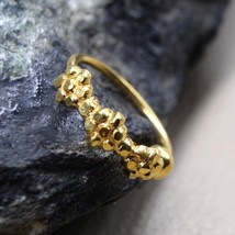 Einzigartigen Stil 18K Echt Gold Nase Ringe Indisch Damen Nase Reifen Ring - £46.74 GBP