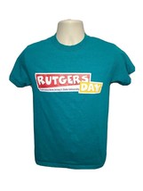 Rutgers Day Experience New Jerseys State University Adult Small Cyan TShirt - £11.87 GBP