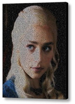 Game Of Thrones Daenerys Targaryen Quotes Mosaic Framed 9X11 Limited Edition - £14.98 GBP