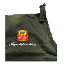 Server Black Angus Apron Full Embroidered With Logo 21” X 28&quot; NEW Dad Gift - £10.72 GBP