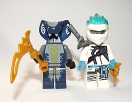 Minifigure Custom Toy Figure Zane FS and Hypnobrai Ninjago Set of 2 - $225.25 MXN