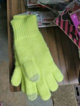 Women&#39;s Essential Gloves - A New Day Neon Yellow One Size - £7.87 GBP