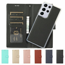 For Samsung Galaxy S21/S21 Plus/Ultra Leather Removable Card Wallet Case Cover - $57.36