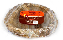 Fluker&#39;s Hermit Crab Rock Feeding Dish Brown 1ea/MD - £7.08 GBP
