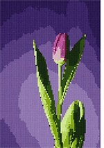 Pepita Needlepoint kit: Tulip in Lilacs, 7&quot; x 10&quot; - $50.00+