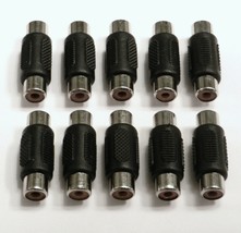 10 Pack Female to Female RCA Coupler Adapter Connector - $7.82