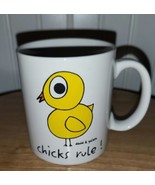 Vintage 2003 David and Goliath Chicks Rule Novelty Coffee Tea Cup Mug - £10.04 GBP