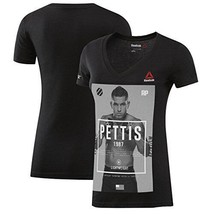 Reebok Femmes UFC Éventail Anthony Pettis Personnages T-Shirt, Noir - Grand - £14.84 GBP