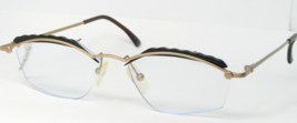 Vintage Harry&#39;s 235/103 Blass Gold / Schwarz Einzigartig Rare Brille 54-20-135mm - £74.44 GBP