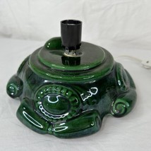 Vtg 70&#39;s Atlantic Mold Large Ceramic Green Christmas Tree BASE ONLY Replacement - £78.68 GBP